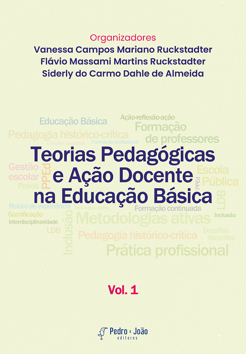 Capa_Vanessa Teorias pedagógicas e ação docente na educação básica. Vol. 1