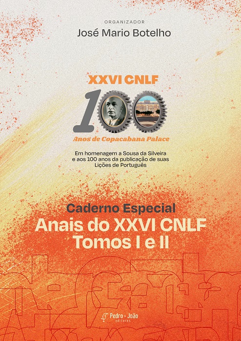 Capa_JoseMario Caderno Especial, Anais do XXVI CNLF, Tomos I e II