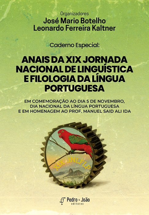 Capa_Mario XIX Caderno Especial: Anais da XIX Jornada Nacional de Linguística e Filologia da Língua Portuguesa